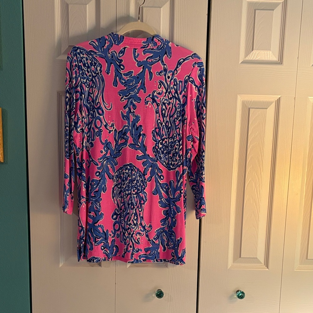 Lilly Pulitzer Pink and Blue Tunic Top - Picture 5 of 5